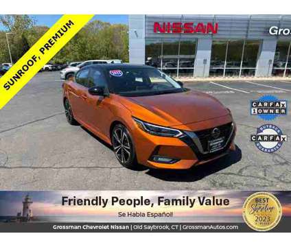 2023 Nissan Sentra SR is a Black, Orange 2023 Nissan Sentra SR Sedan in Old Saybrook CT