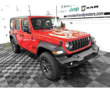 2024 Jeep Wrangler Sport S is a Red 2024 Jeep Wrangler Sport SUV in South Haven MI