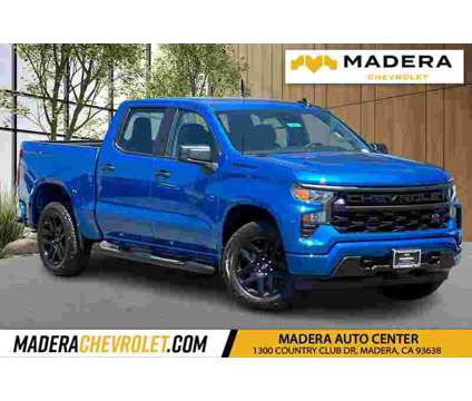 2024 Chevrolet Silverado 1500 Custom is a Blue 2024 Chevrolet Silverado 1500 Custom Truck in Madera CA