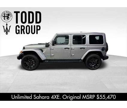 2021 Jeep Wrangler 4xe Unlimited Sahara 4x4 is a Silver 2021 Jeep Wrangler SUV in Danbury CT