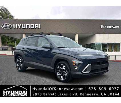 2024 Hyundai Kona SEL is a Blue 2024 Hyundai Kona SEL SUV in Kennesaw GA