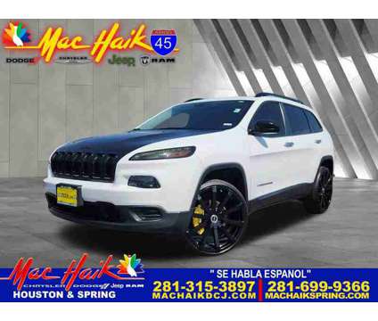 2017UsedJeepUsedCherokee is a White 2017 Jeep Cherokee Car for Sale in Houston TX