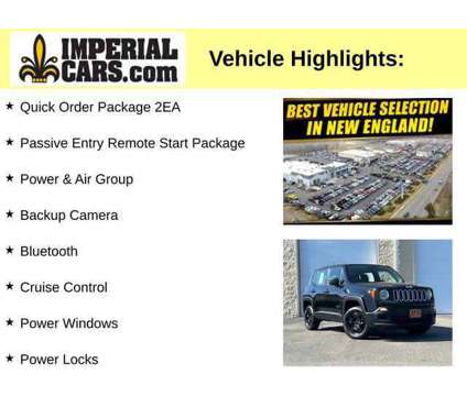 2018UsedJeepUsedRenegade is a Black 2018 Jeep Renegade Sport Car for Sale in Mendon MA