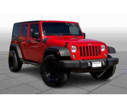 2018UsedJeepUsedWrangler Unlimited is a Red 2018 Jeep Wrangler Unlimited Car for Sale in Lubbock TX