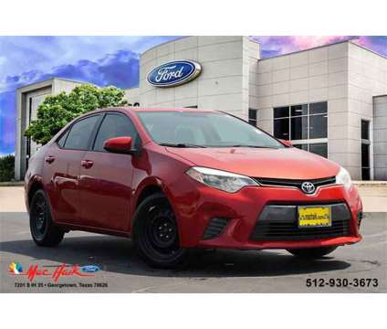 2016 Toyota Corolla is a Red 2016 Toyota Corolla Car for Sale in Georgetown TX