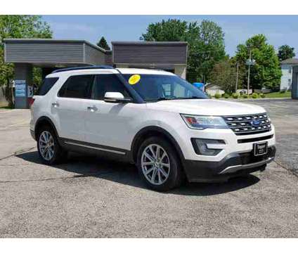 2017 Ford Explorer Limited is a Silver, White 2017 Ford Explorer Limited Car for Sale in Paw Paw MI