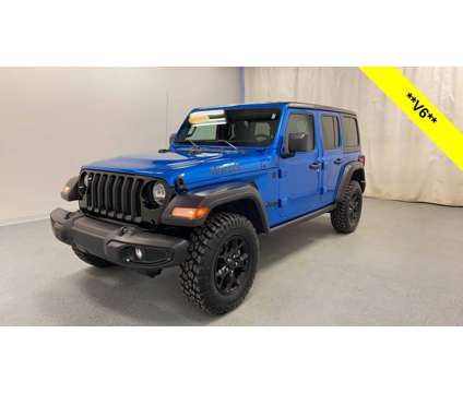 2022 Jeep Wrangler Unlimited Willys is a Blue 2022 Jeep Wrangler Unlimited SUV in Holland MI