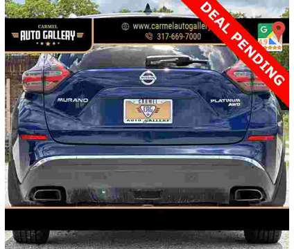 2019 Nissan Murano Platinum is a Blue 2019 Nissan Murano Platinum SUV in Carmel IN