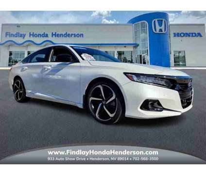 2022 Honda Accord Sport is a Silver, White 2022 Honda Accord Sport Sedan in Henderson NV
