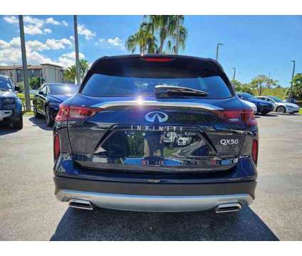 2024 Infiniti Qx50 Luxe is a Blue 2024 Infiniti QX50 Luxe SUV in Fort Lauderdale FL
