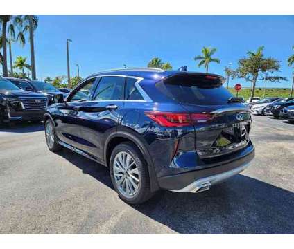 2024 Infiniti Qx50 Luxe is a Blue 2024 Infiniti QX50 Luxe SUV in Fort Lauderdale FL