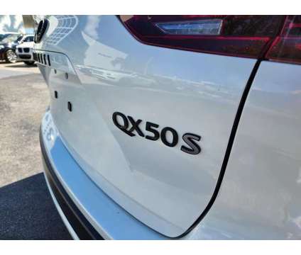 2024 Infiniti Qx50 Sport is a White 2024 Infiniti QX50 SUV in Fort Lauderdale FL