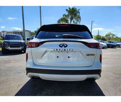 2024 Infiniti Qx50 Sport is a White 2024 Infiniti QX50 SUV in Fort Lauderdale FL