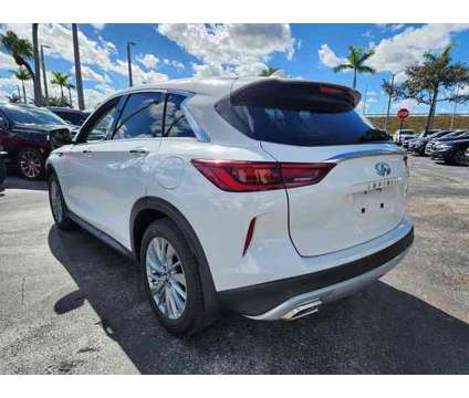 2024 Infiniti Qx50 Pure is a White 2024 Infiniti QX50 Pure SUV in Fort Lauderdale FL