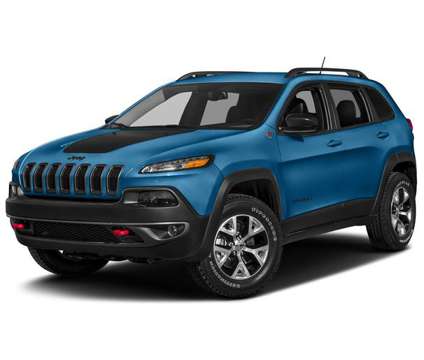 2018 Jeep Cherokee Trailhawk 4x4 is a Blue 2018 Jeep Cherokee Trailhawk SUV in Evansville IN