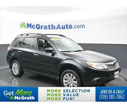 2012 Subaru Forester 2.5X Limited is a Black 2012 Subaru Forester 2.5 X Station Wagon in Dubuque IA
