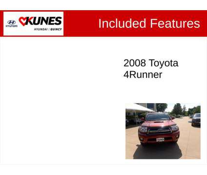 2008 Toyota 4Runner SR5 V6 is a Red 2008 Toyota 4Runner SR5 SUV in Quincy IL