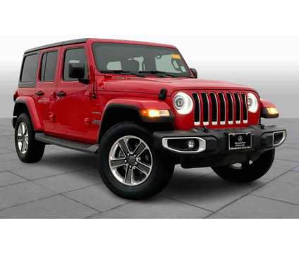 2019UsedJeepUsedWrangler Unlimited is a Red 2019 Jeep Wrangler Unlimited Car for Sale in Richmond TX