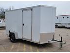 2024 MTI AMDLX 6x12 6’6'' H V Alum Cargo Trailer w/Ramp w t