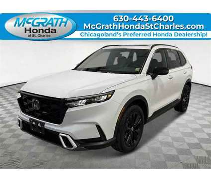 2025 Honda CR-V Hybrid Sport Touring is a Silver, White 2025 Honda CR-V Hybrid in Saint Charles IL