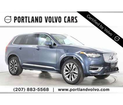 2021 Volvo XC90 Recharge Plug-In Hybrid T8 Inscription Expression 6 Passenger is a Blue 2021 Volvo XC90 3.2 Trim Hybrid in Scarborough ME