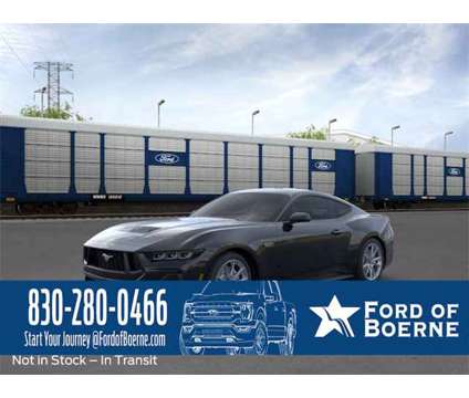 2024 Ford Mustang GT Premium is a Black 2024 Ford Mustang GT Premium Coupe in Boerne TX