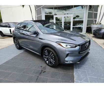 2022 Infiniti Qx50 Luxe is a Grey 2022 Infiniti QX50 Luxe SUV in Fort Lauderdale FL