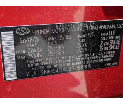 2023 Hyundai Santa Fe Limited is a Red 2023 Hyundai Santa Fe Limited SUV in Sandy UT
