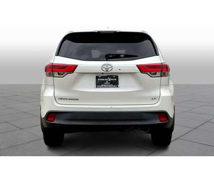 2019UsedToyotaUsedHighlander is a White 2019 Toyota Highlander Car for Sale in Houston TX