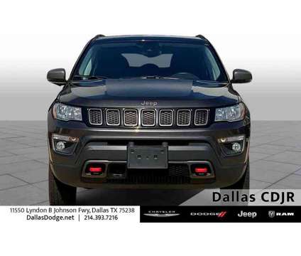 2021UsedJeepUsedCompass is a Grey 2021 Jeep Compass Car for Sale in Dallas TX