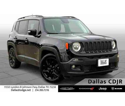 2018UsedJeepUsedRenegade is a Black 2018 Jeep Renegade Car for Sale in Dallas TX