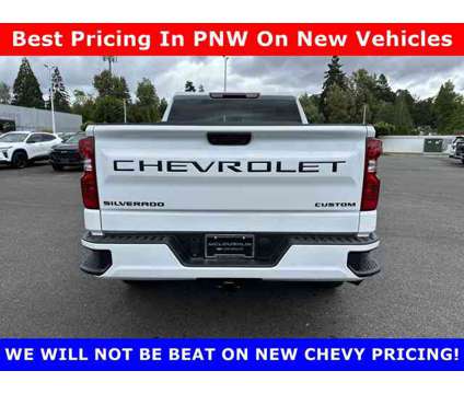 2024 Chevrolet Silverado 1500 Custom is a White 2024 Chevrolet Silverado 1500 Custom Car for Sale in Portland OR
