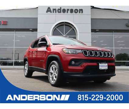 2024 Jeep Compass Latitude is a Red 2024 Jeep Compass Latitude Car for Sale in Rockford IL