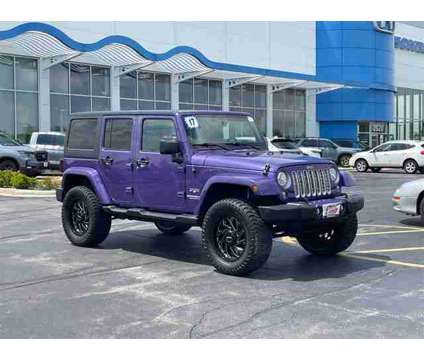 2017 Jeep Wrangler Unlimited Sahara is a Purple 2017 Jeep Wrangler Unlimited Car for Sale in Elgin IL