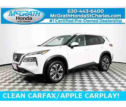 2021 Nissan Rogue SV is a White 2021 Nissan Rogue SV Car for Sale in Saint Charles IL