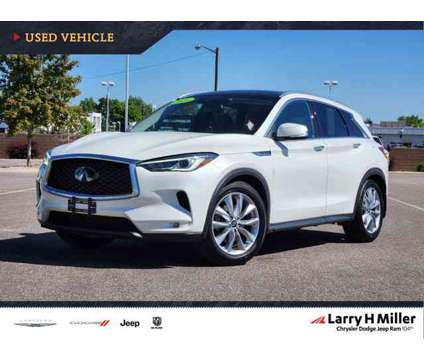 2020 Infiniti Qx50 Luxe is a White 2020 Infiniti QX50 Luxe Car for Sale in Denver CO