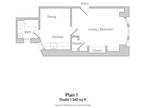 677 Ellis St. - Studio - Plan 1