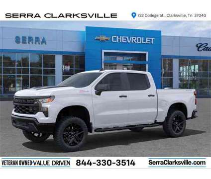 2024 Chevrolet Silverado 1500 Custom Trail Boss is a White 2024 Chevrolet Silverado 1500 Custom Truck in Clarksville TN