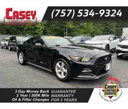 2017 Ford Mustang V6 is a Black 2017 Ford Mustang V6 Coupe in Newport News VA