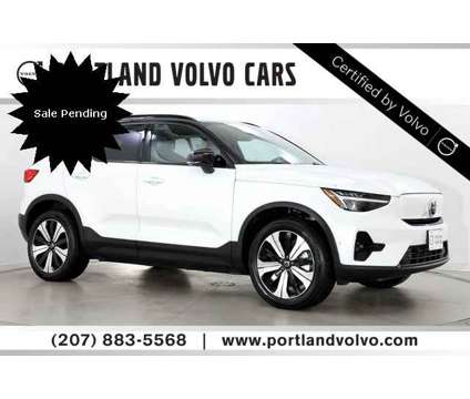 2023 Volvo XC40 Recharge Pure Electric Twin Plus is a White 2023 Volvo XC40 SUV in Scarborough ME