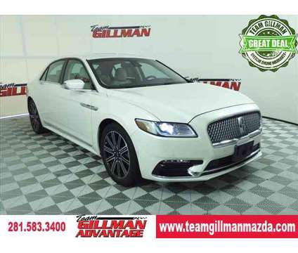 2017 Lincoln Continental Reserve is a Silver, White 2017 Lincoln Continental Reserve Sedan in Houston TX
