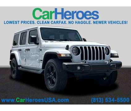2020 Jeep Wrangler Unlimited Sahara Altitude is a White 2020 Jeep Wrangler Unlimited Sahara SUV in Tampa FL
