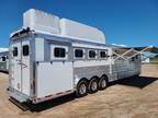 2024 Platinum Coach Outlaw 4H 16' 6" side/slide WI-FI Smart TV's!! OUT 4 horses