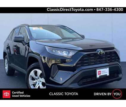 2021 Toyota RAV4 LE is a Black 2021 Toyota RAV4 LE Car for Sale in Waukegan IL