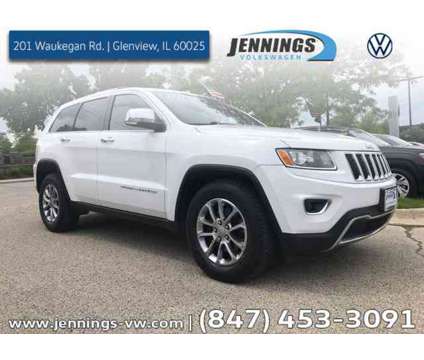 2015 Jeep Grand Cherokee Limited is a White 2015 Jeep grand cherokee Limited Car for Sale in Glenview IL