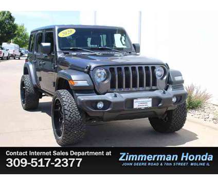 2020 Jeep Wrangler Unlimited Sport S is a Grey 2020 Jeep Wrangler Unlimited Sport Car for Sale in Moline IL