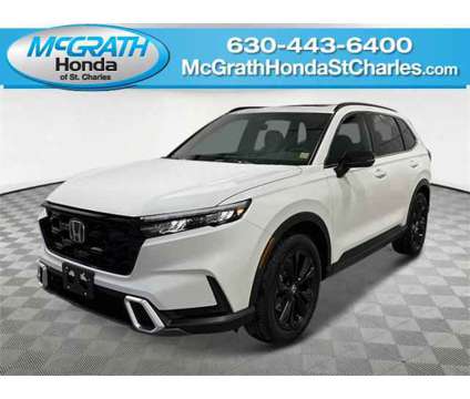 2025 Honda CR-V Hybrid Sport Touring is a Silver, White 2025 Honda CR-V Hybrid in Saint Charles IL