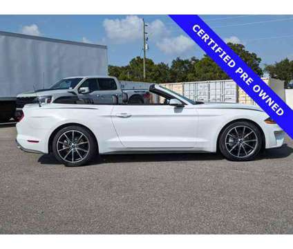 2019 Ford Mustang EcoBoost Premium is a White 2019 Ford Mustang EcoBoost Car for Sale in Sarasota FL