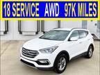 2017 Hyundai Santa Fe Sport White, 98K miles