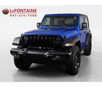 2021 Jeep Wrangler Willys is a Blue 2021 Jeep Wrangler SUV in Walled Lake MI